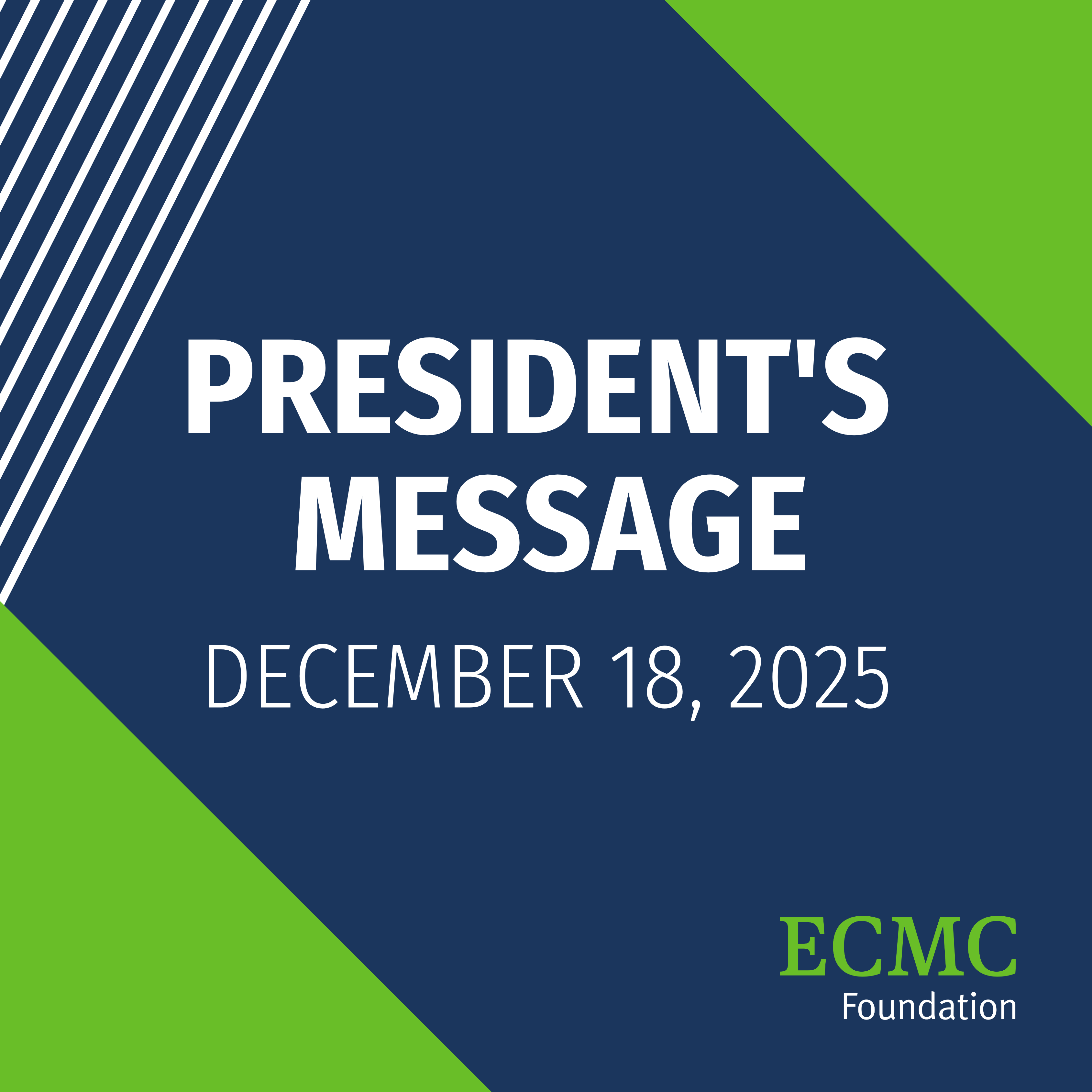 President's Corner: December 2025